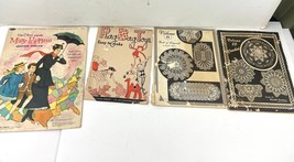 VTG Mary Poppins Paper Dolls Rag Bag Toys Crochet Designs Books Lot of 4  - $23.39