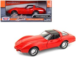 1979 Chevrolet Corvette Red 1/24 Diecast Model Car by Motormax - £33.29 GBP