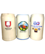 3 Spaten Hacker Pschorr Brau Munich 1L Masskrug German Beer Steins - €34,41 EUR