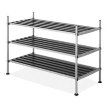 3Tier Shoe rack Organizer Storage and Home Organizer12&quot; X 25&quot; X 17&quot; Iron Frame - £34.37 GBP