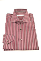 POGGIANTI 1958 Mens Lined Long Sleeve Shirt 100% Cotton Multicoloured Size M - £36.31 GBP