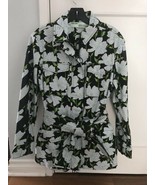 Off-White c/o Virgil Abloh $1200 Floral Cotton Belted Field Jacket size ... - £291.33 GBP