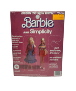 VINTAGE 1987 BEGIN TO SEW WITH BARBIE SIMPLICITY NEW SEALED MAKE CLOTHES... - €40,42 EUR