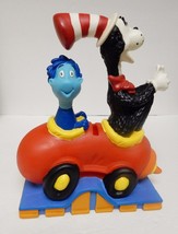 Dr Seuss Cat In The Hat &amp; Whozit Car Plastic Bank Toy Henson &#39;97 w Stop - £45.64 GBP