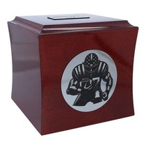 American football urn for ashes Decorative player or fan Sport urn - £131.69 GBP+