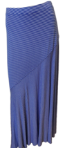 Chico&#39;s Women&#39;s Maxi Knit Skirt Blue Striped Size Large - $15.19