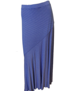 Chico&#39;s Women&#39;s Maxi Knit Skirt Blue Striped Size Large - $15.19
