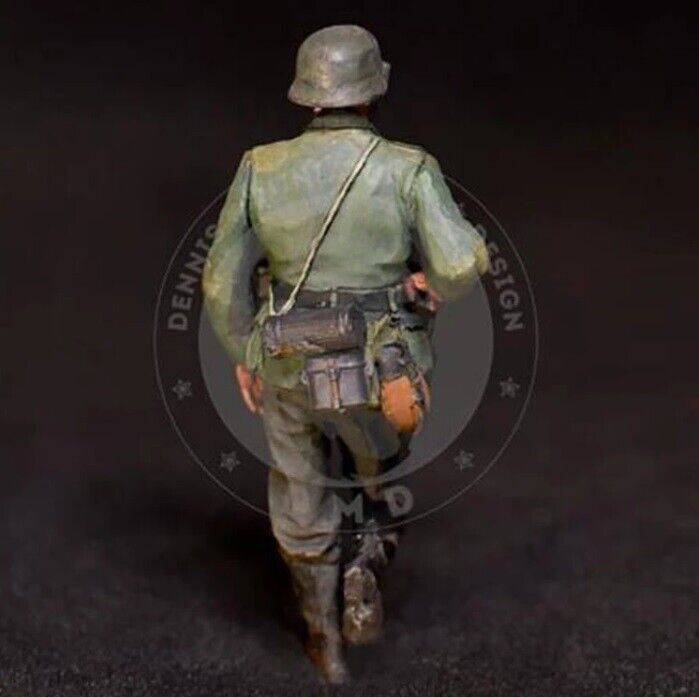 Figura In Resina 1:35 Motociclista Europeo WWII, Non Dipinto Non Assemblato Td-4378 - Foto 4