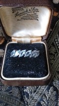 Anello vintage anni 70 in argento sterling 925 acquamarina misura UK T, US 6 3/4 - $84.40