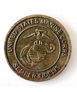 1960-70s Marine Coin Token Toys For Tots Military Semper Fidelis 1 Inch ... - $366.58 MXN