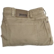 Duluth FLEX FIRE HOSE Pants Mens 46x34 Desert Khaki 5-Pocket (Measures 4... - £35.23 GBP