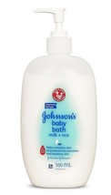 Johnson&#39;s Baby Milk &amp; Rice Bath, 500 ml (Free shipping world) - $35.43