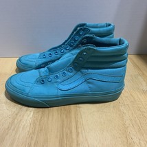 Vans High Top Skater Shoes W 7.5/M 5.5 Unisex Vintage 90&#39;s Blue Sneakers - $410.74 MXN