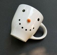 Royal Norfolk Snowman Coffee Cup Mug Orange Pointy Nose - £15.04 GBP