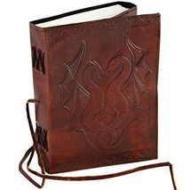 Double Dragon Leather Embossed Journal New - $35.62