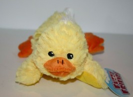 Fuzzy Friends Easter Duck 8&quot; Yellow Lying Plush Stuffed Soft Toy NEW Gre... - £15.13 GBP