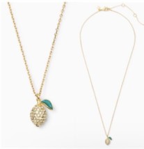 Kate Spade Necklace Tiny Lemon Picnic Perfect Mini Pendant Necklace Summer - £35.31 GBP