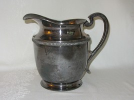 EPNS Silverplate Water Pitcher 5 PINTS Vintage Marked F Crown 9&quot; Tall - $25.24