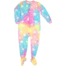 Komar Kids Girls Rainbow Stars Fleece Footed One Piece Pajamas Size 14-16 XL - £19.97 GBP