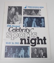 17th annual Sports Celebrity Night Program 1983 Human Resources Center NY  - £3.13 GBP