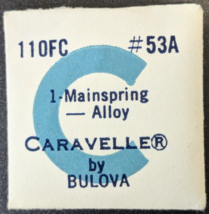 OEM NOS Bulova Caravelle Cal. 11OFC Watch Mainspring - Alloy Part# 53A - $15.83