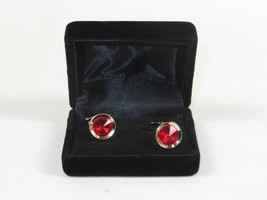 Men J.Valintin Cufflinks by Vitorofolo for French Cuff Shirt V35-27 Red Gold image 3