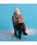 BERNIE SANDERS with MITTENS ORNAMENT 5.5&quot; USA Politician Glass Christmas... - $19.95