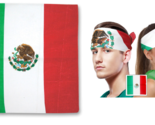MEXICO MEXICAN FLAG BANDANA Cotton Scarves Scarf Head Hair Neck Band Sku... - $8.99