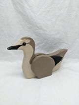 Special Gifts Crowning Touch Wooden Gray White Black Duck Decor Figure 8&quot; - $23.30 CAD