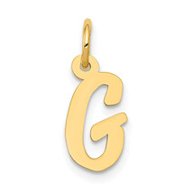 14k Small Script Letter G Initial Charm YC658G - £65.85 GBP