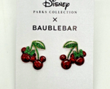 Disney Parks BaubleBar Mickey Minnie Mouse Icon Cherry Earrings NWT 2024 - $53.95