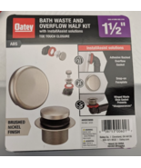 OATEY Bath Waste &amp; Overflow Touch Toe Half Kit 1 1/2&quot; w/ InstallAssist S... - $24.43 CAD