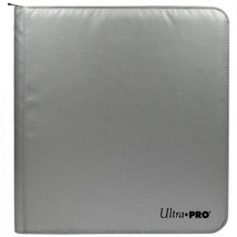 Ultra Pro 12-Pocket Vivid Zippered Pro-Binder - Silver - £91.31 GBP