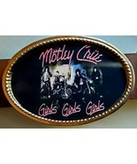 MOTLEY CRUE &quot; Girls, Girls, Girls&quot;  Rock Epoxy PHOTO MUSIC BELT BUCKLE  ... - $24.35 CAD
