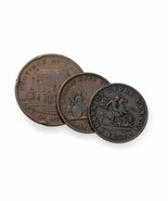 1842-1857 Canada Token Coinage Lot of 3 Fine to XF Condition - €63,96 EUR