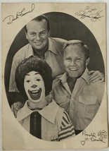 Vintage Ronald McDonald Autographed promotional photograph - $2,255.73 MXN