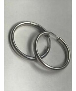 Sterling Silver Hoop Continues Earrings - €24,45 EUR