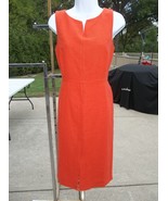 NWOT ANN TAYLOR RED/ORANGE SHEATH DRESS 6 - $29.99