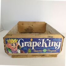Vintage Giumarra Vineyards Grape King California Wooden Crate 17.5x14x6.... - €38,56 EUR