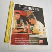 Miller High Life Fifth Frame Favorite Bowling Bowlers Men Vintage Print Ad 1967 - £7.29 GBP