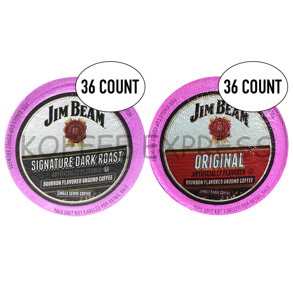 Jim Beam Single Serve Cups, Signature Dark Roast and Original, 36 cups ea. - £33.49 GBP