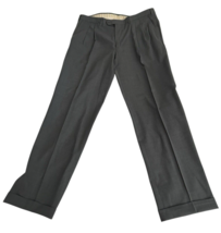 Ermenegildo Zegna Pleated Dress Pants Size 36x31 US Gray High-Performance - $76.00