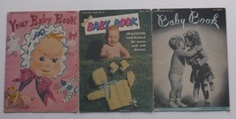 Vintage Crochet Pattern books / booklets Lot of 3 Baby Book - $9.49