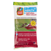 More Birds Health Plus Natural Red Hummingbird Nectar Powder Concentrate 8 oz Mo - £10.44 GBP