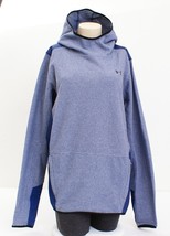 Under Armour Coldgear Infrared Fleece Heather Blue Pullover Hoodie Women... - $99.99