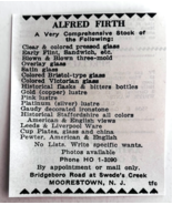 1961 Alfred Firth Antiques Advertisement Moorestown New Jersey Shop F14D - $372.59 MXN