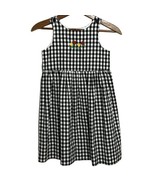 Kelly’s Kids Girls Black White Gingham Dress Spring Summer Tulips Youth ... - £13.54 GBP