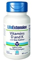 MAKE OFFER 2 PackLife Extension Vitamins D and K Sea-Iodine bone density calcium image 2