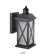 Ridley GE 14&quot;H 1-Light Dark Gray Brushed Bronze Outdoor Wall Lantern Sconce - £66.77 GBP