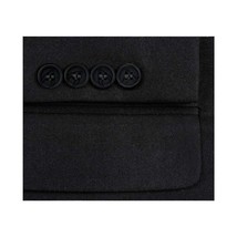 Men RENOIR Suit Solid Two Button Business Formal Classic Regular Fit 201-1 Black image 4